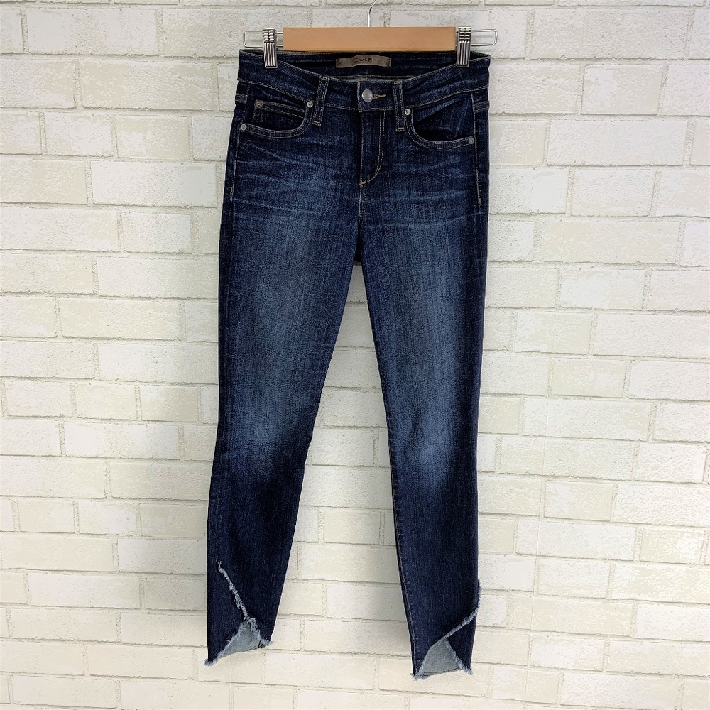 Joes Jeans "The Icon" Midrise Skinny, Frayed Cuff